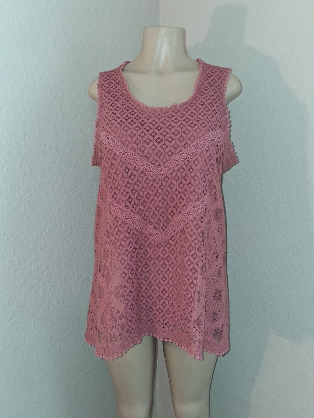 KNOX ROSE BEAUTIFUL SLEEVELESS TOP SZ XXL
